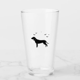 Bluetick Dog � Halloween Moon Silhouette Classic T Glass