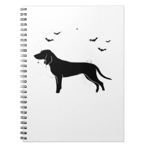 Bluetick Dog – Halloween Moon Silhouette Classic T Notebook