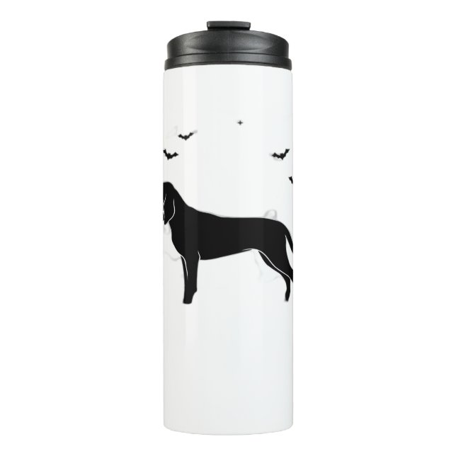 Bluetick Dog – Halloween Moon Silhouette Classic T Thermal Tumbler (Front)