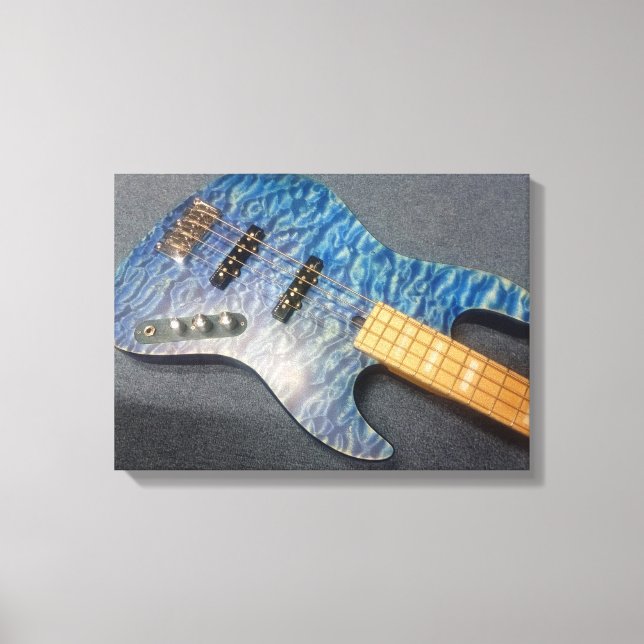 BlueWave Bass Guitar Canvas (Front)