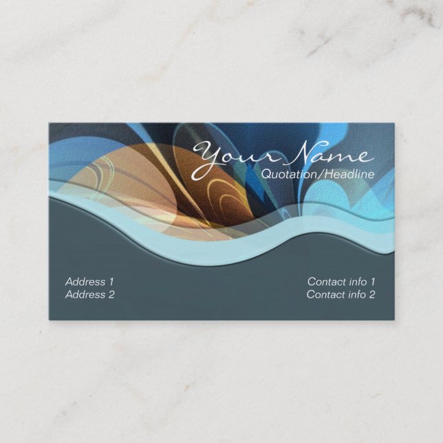 Bluezelly Business Card (Front)