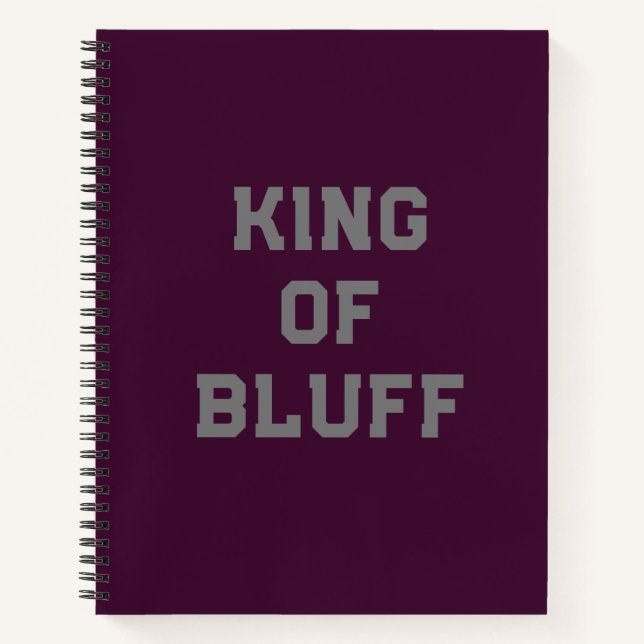 Bluff King Spiral Notebook (Front)
