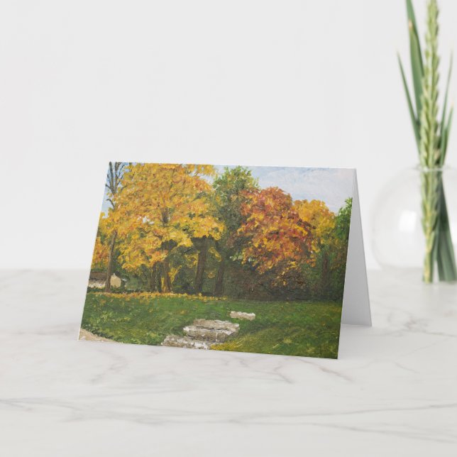 Bluffside in Autumn Greeting Card (Front)