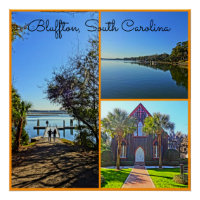 Bluffton South Carolina Lowcountry Collage