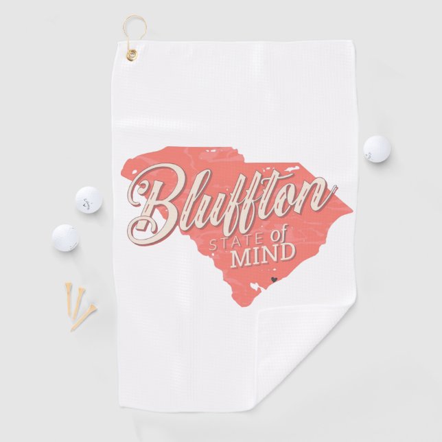 Bluffton State of Mind Lowcountry South Carolina Golf Towel (InSitu)