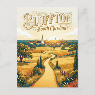 Bluffton USA Postcard