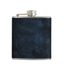 Bluish/Black Design Flask