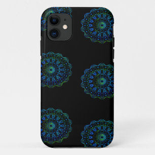 Bluish green mandala Case-Mate iPhone case