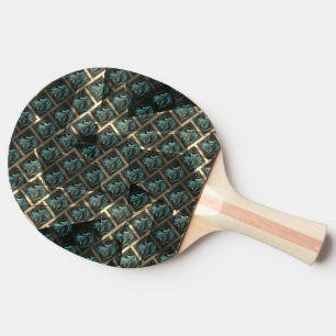 Bluish grey brick effect, under dark spot in lines ping pong paddle