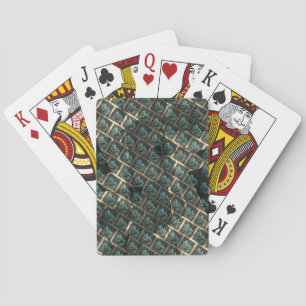 Bluish grey brick effect, under dark spot in lines playing cards