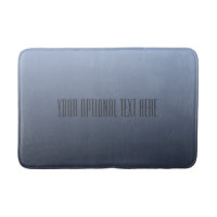 Bluish Grey Gradient custom text bath mats