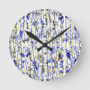 Bluish Round Clock