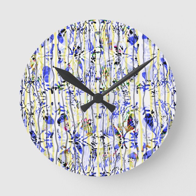 Bluish Round Clock (Front)