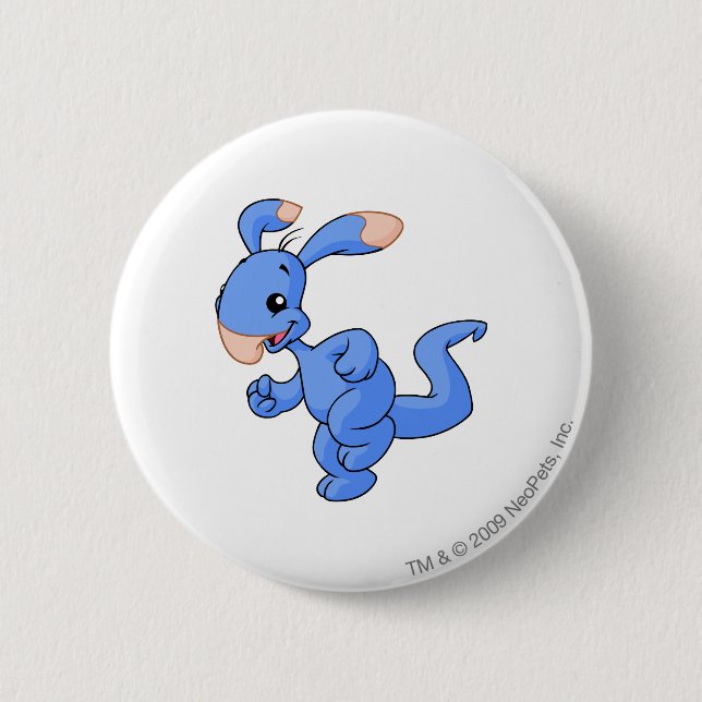 Blumaroo Blue 6 Cm Round Badge (Front)
