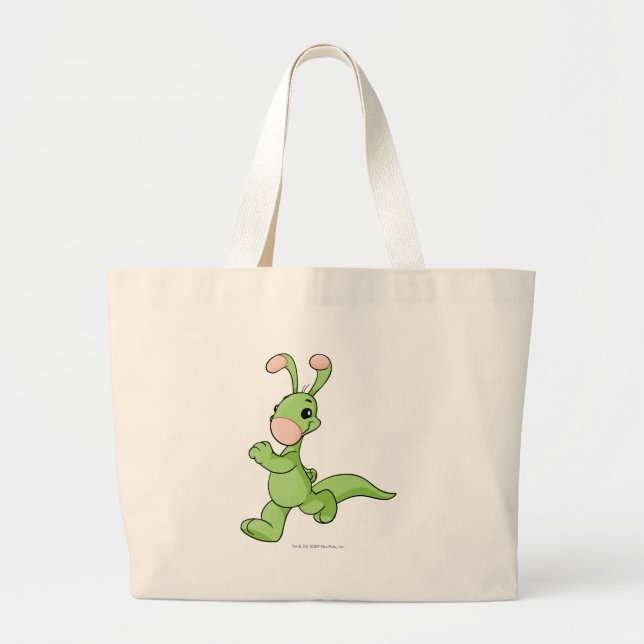 Blumaroo Green Large Tote Bag (Front)