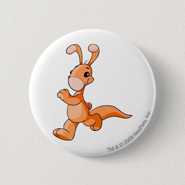 Blumaroo Orange 6 Cm Round Badge (Front)