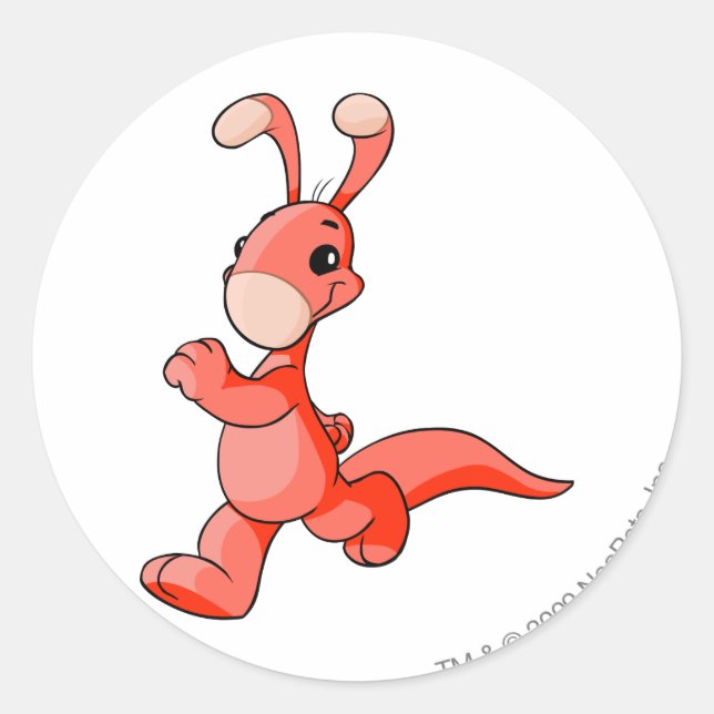 Blumaroo Red Classic Round Sticker (Front)