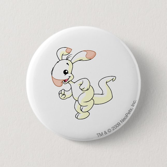 Blumaroo White 6 Cm Round Badge (Front)