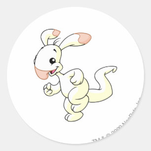 Blumaroo White Classic Round Sticker