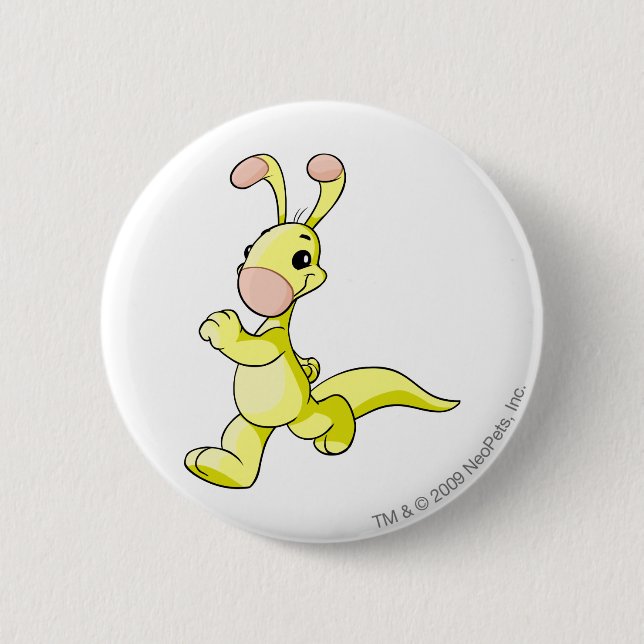 Blumaroo Yellow 6 Cm Round Badge (Front)