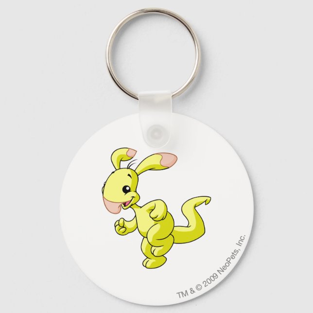 Blumaroo Yellow Key Ring (Front)