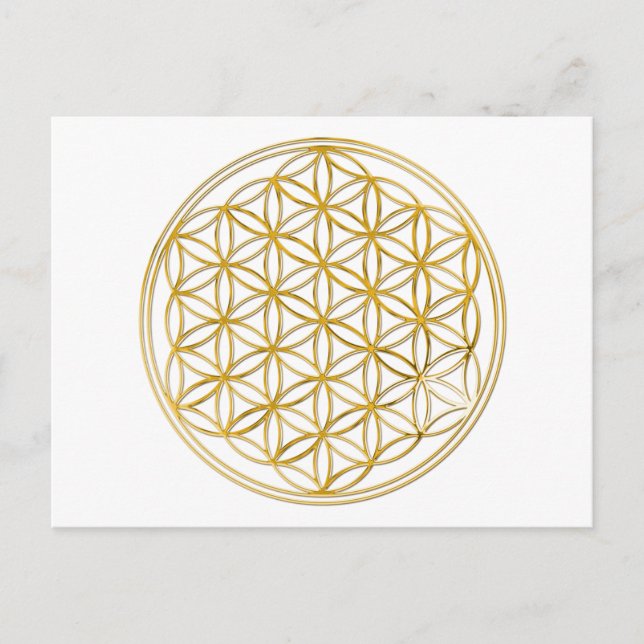 Blume des Lebens | klein Postcard (Front)