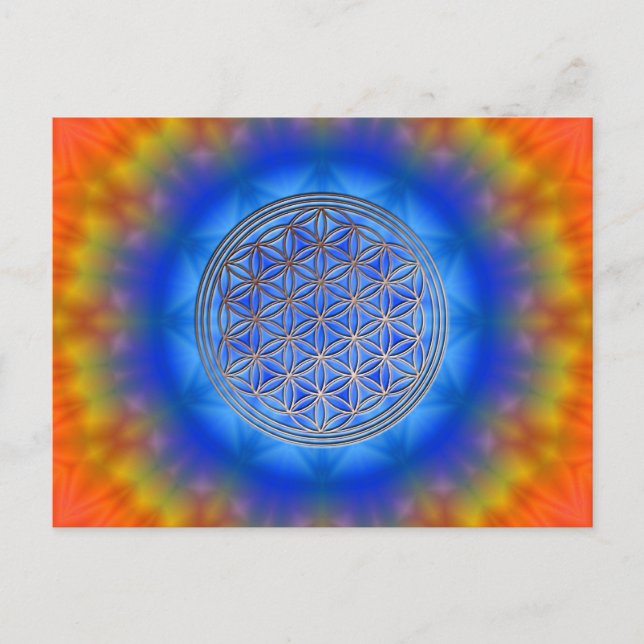 Blume des Lebens Motiv 14 Postcard (Front)