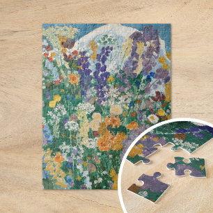Blumen am Berg   August Babberger Jigsaw Puzzle