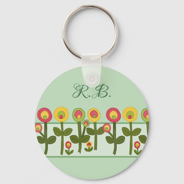 Blumenfeld personalisiert key ring (Front)