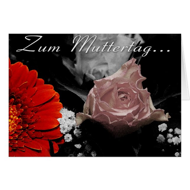 Blumenkarte zum Muttertag (Front Horizontal)