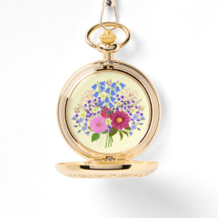 Blumenstrauss Yellow Pocket Watch