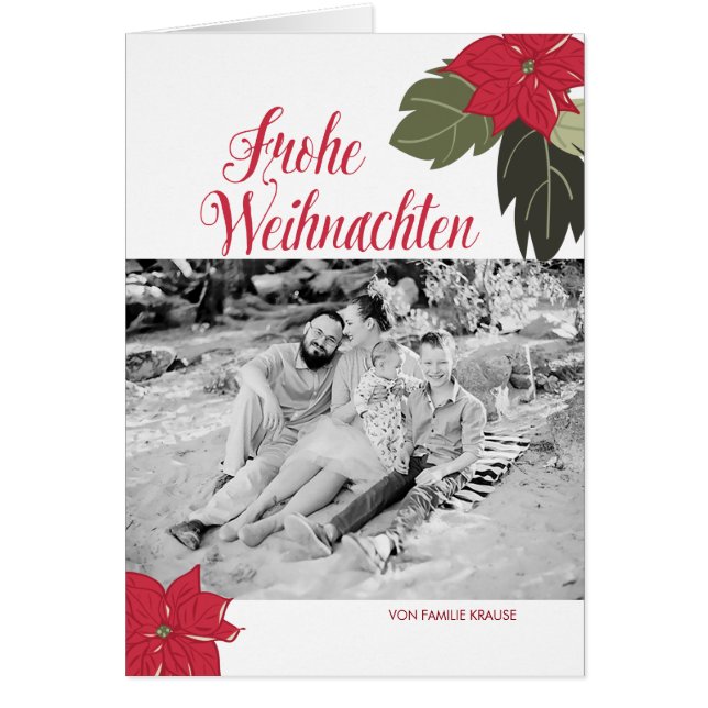 Blumenweihnachtsgruß (Front)