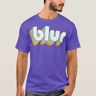 Blur Retro Rainbow Typography Faded Style T-Shirt