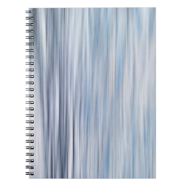 Blured strips pattern spiral notebook (Front)