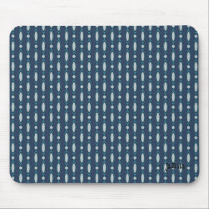 Blurple Beaded Curtain Design Mouse Pad