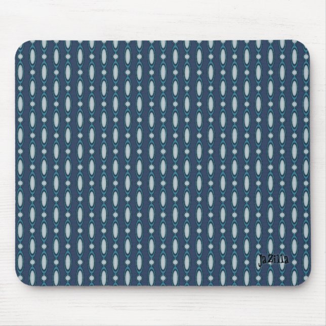 Blurple Beaded Curtain Design Mouse Pad (Front)