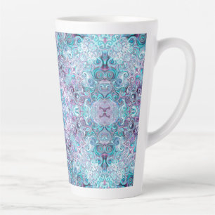 Blurple Swirls  Latte Mug
