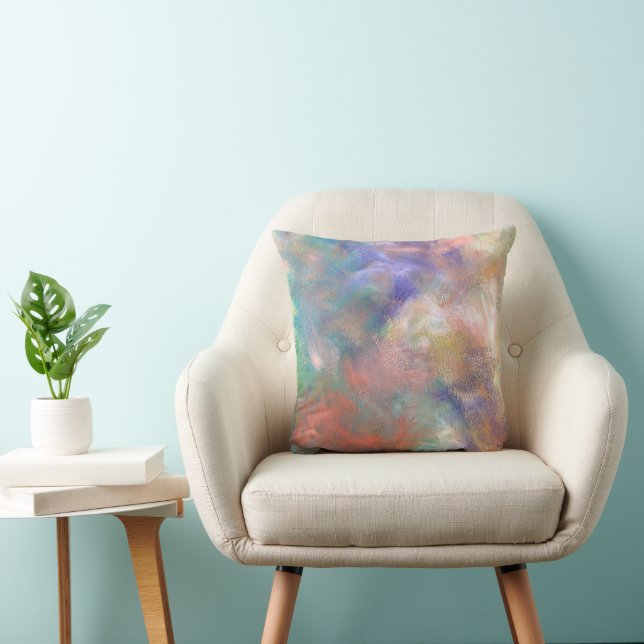 Blurred Abstract Paint Pattern Cushion (Chair)