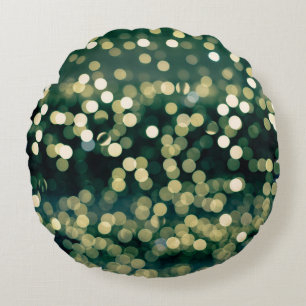 Blurred background. The festival holiday. abstract Round Cushion