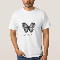 Blurred Butterfly – Abstract Motion Tee T-Shirt