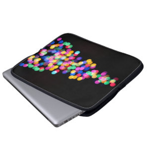 Blurred Christmas Lights Laptop Sleeve
