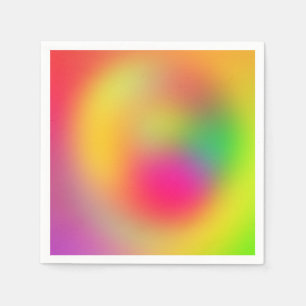 Blurred Colourful 80s Colours Napkin