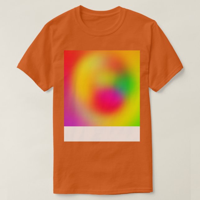 Blurred Colourful 80s Colours T-Shirt (Design Front)