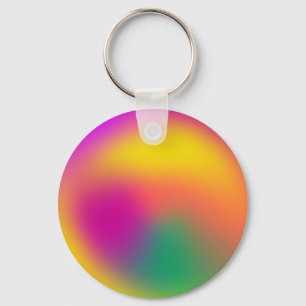 Blurred Colours Of The 90s Key Ring