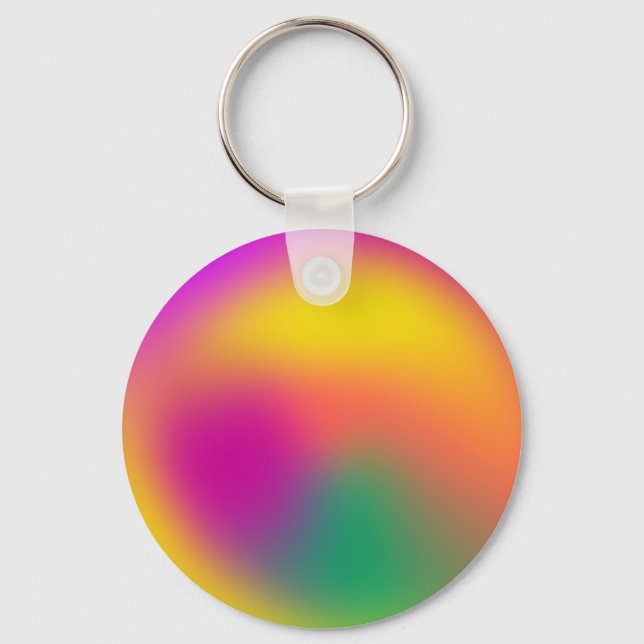 Blurred Colours Of The 90s Key Ring (Front)