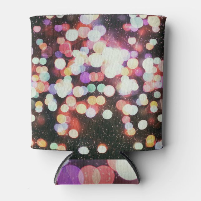 Blurred concert lights: defocused entertainment. can cooler (Front)