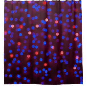 Blurred glittering christmas lights. Blurred abstr Shower Curtain