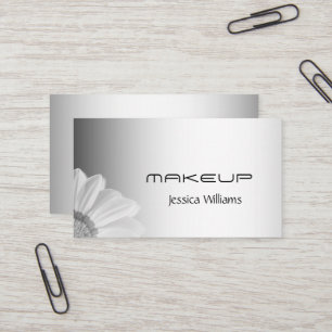Blurred Grey Background Blurred Gerbera Flower Business Card