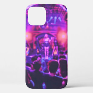 Blurred of club party in pastel color style on sof iPhone 12 case
