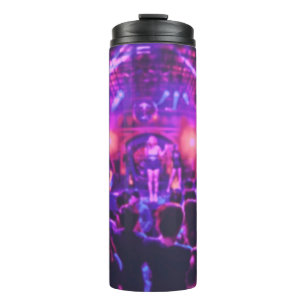 Blurred of club party in pastel colour style on so thermal tumbler